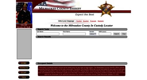 Inmate locator milwaukee - To lookup jail inmate records in Milwaukee County Wisconsin, use Milwaukee County online inmate search. Inmate details include status, photo, DOB, race, court date, court branch info, bail/fine amount, custody date, case number and charge. If you want to schedule a visit or send mail/money to an inmate in Milwaukee County Jail, please call the ...